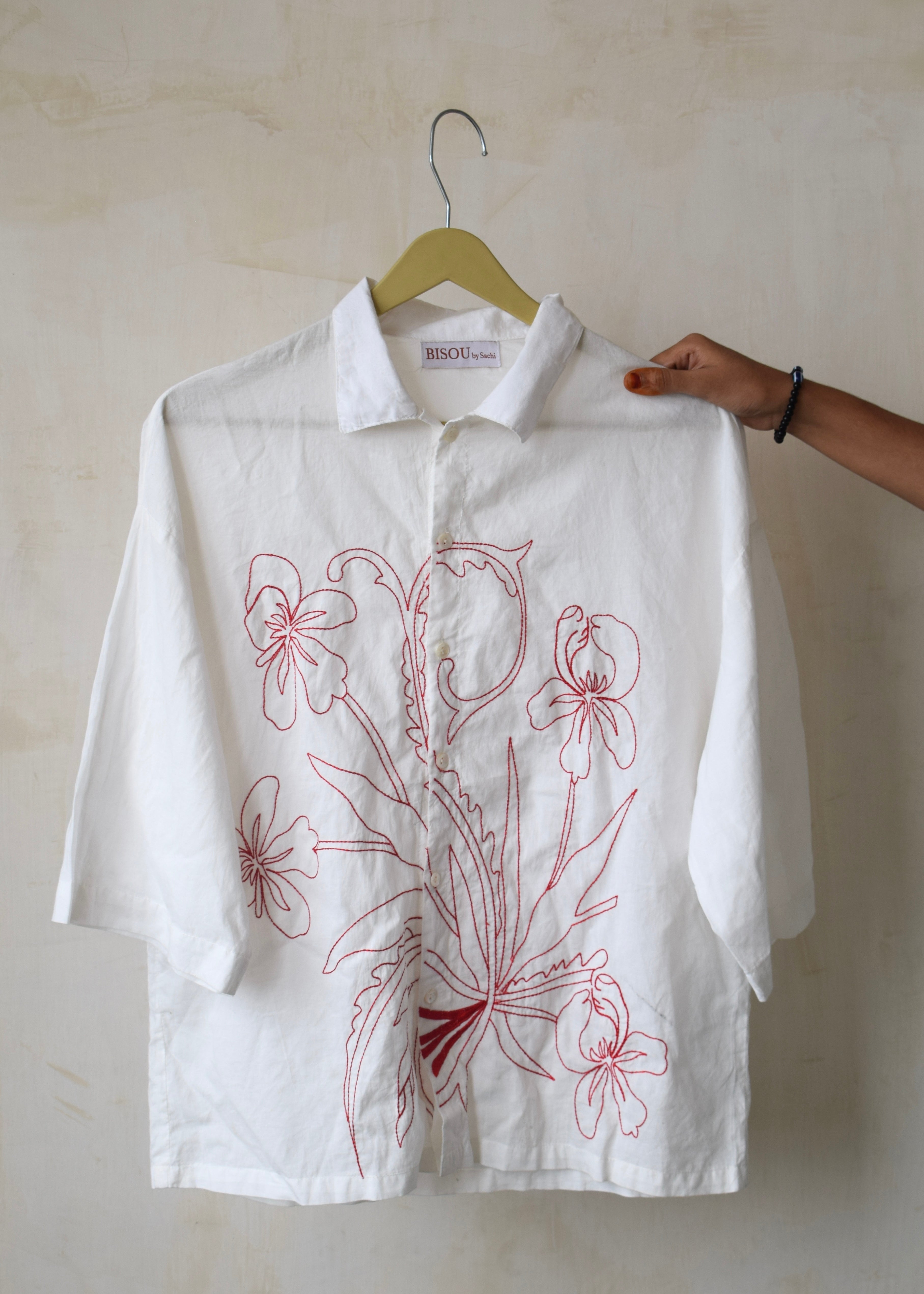 Sakura Embroidery Shirt – Bisou By Sachi