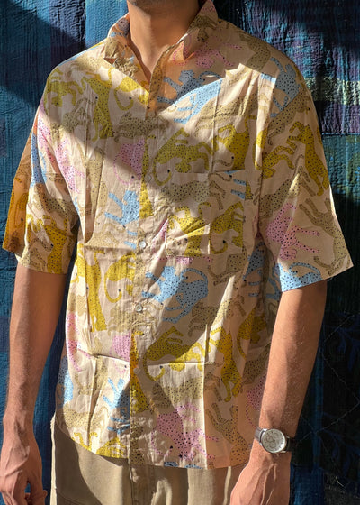Mustard leopard shirt