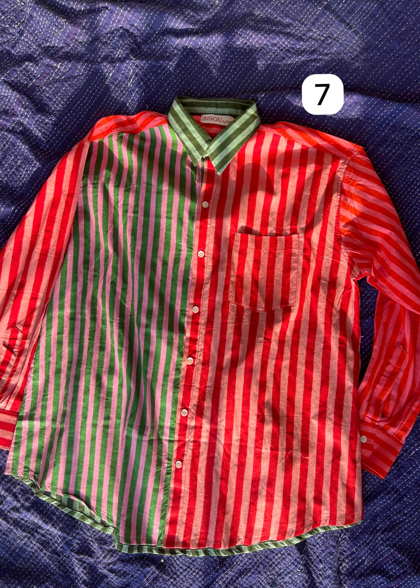Colour Block Stripes Shirts