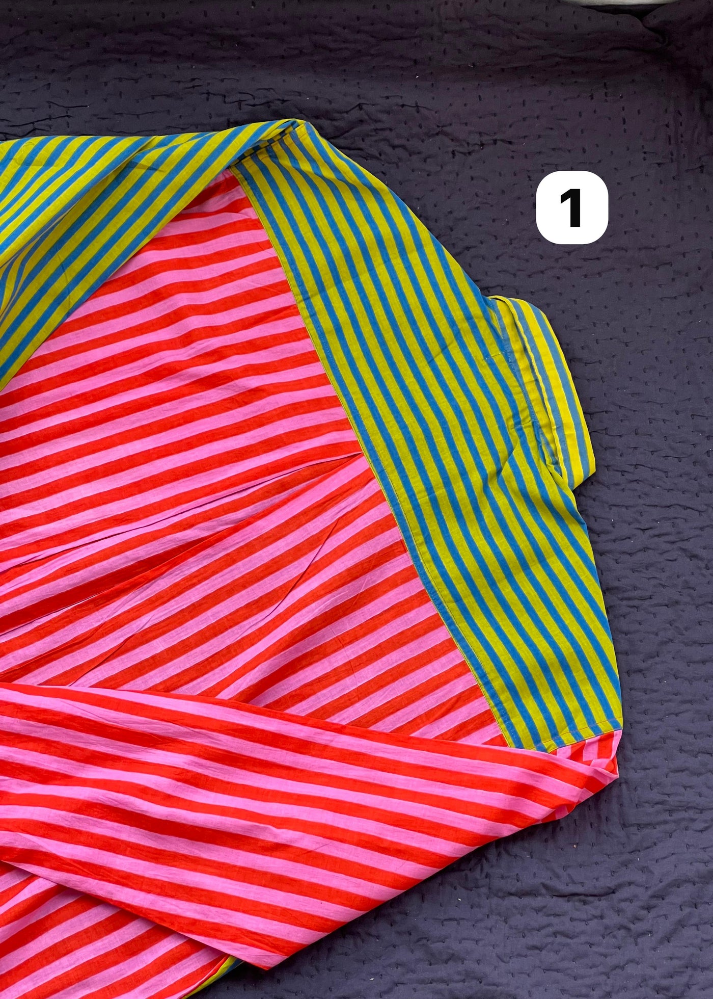 Colour Block Stripes Shirts