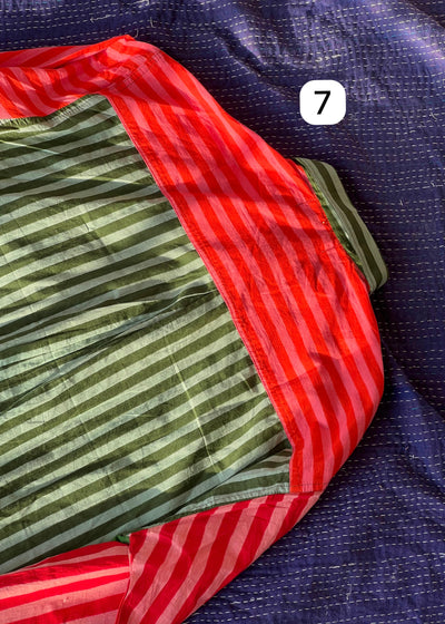 Colour Block Stripes Shirts