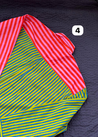 Colour Block Stripes Shirts