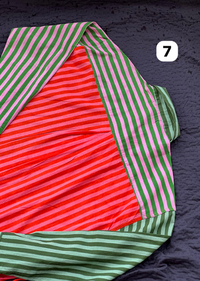 Colour Block Stripes Shirts