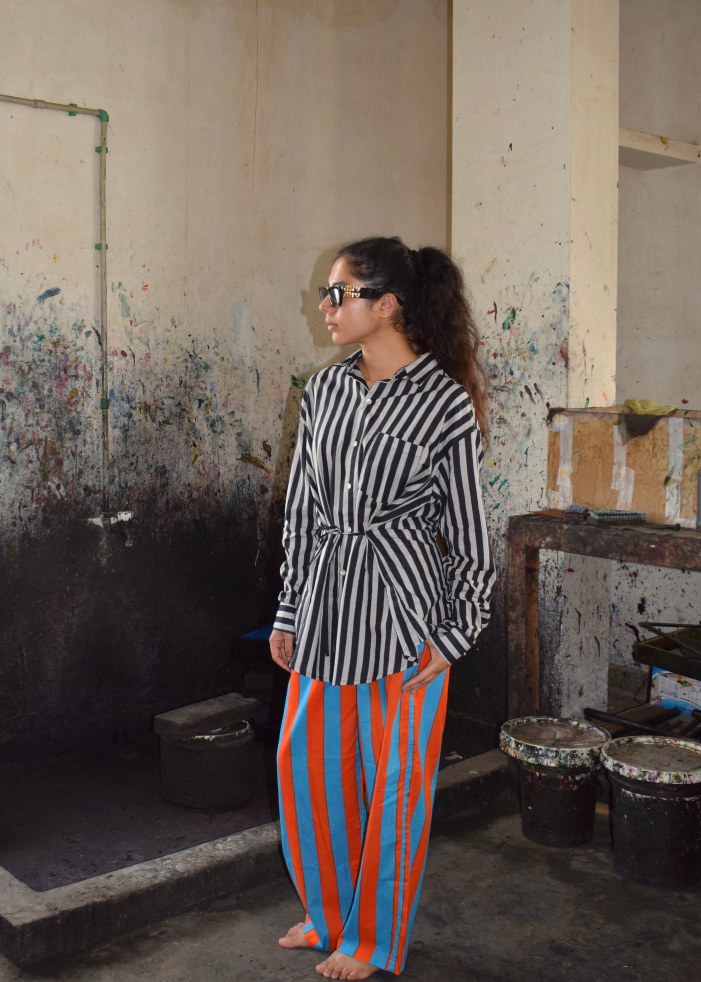 Bisou Summer Stripe Pants