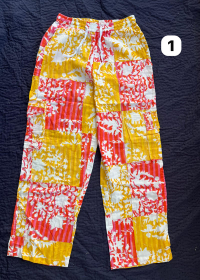 Monochrome Patchwork Pants