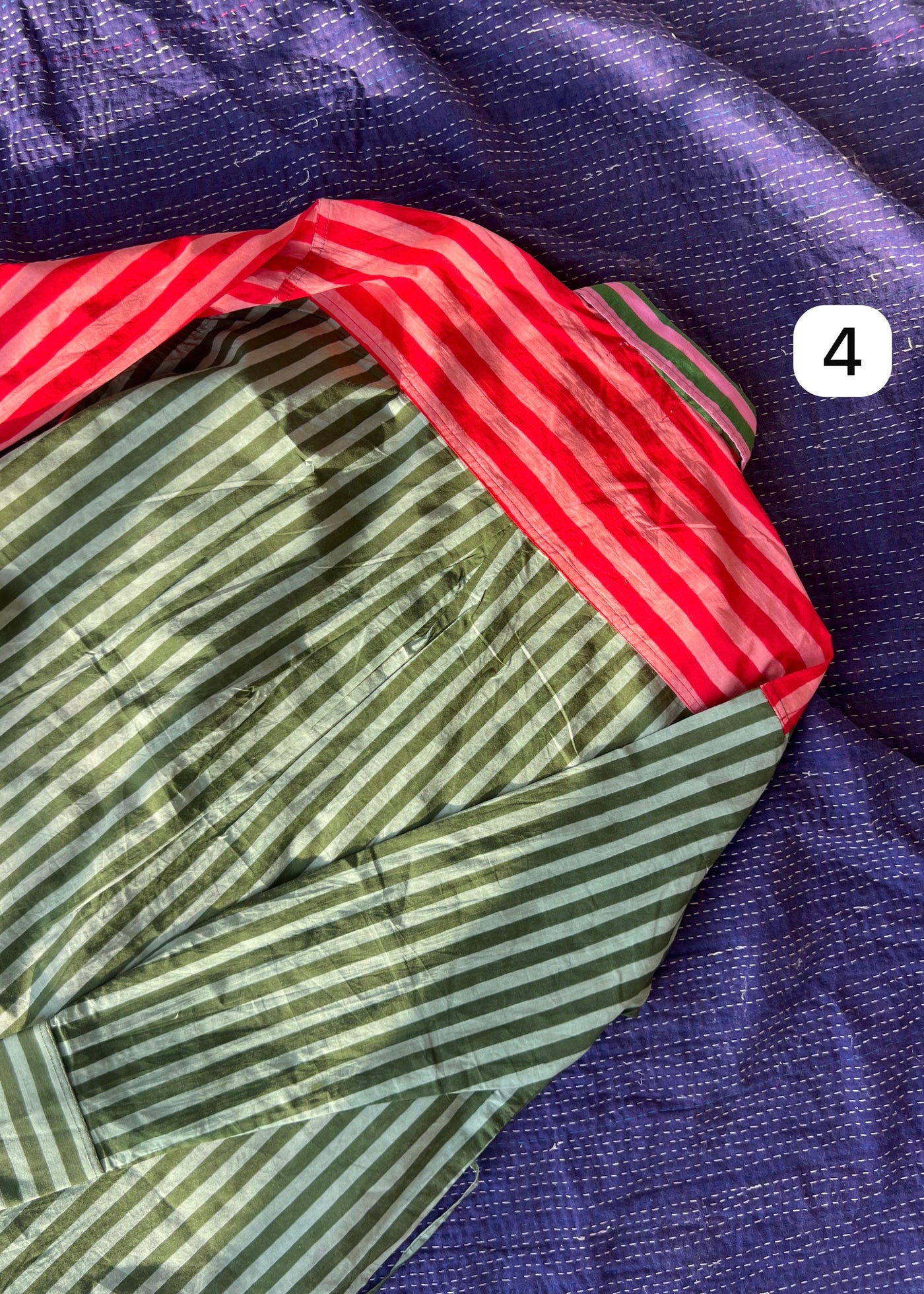 Colour Block Stripes Shirts