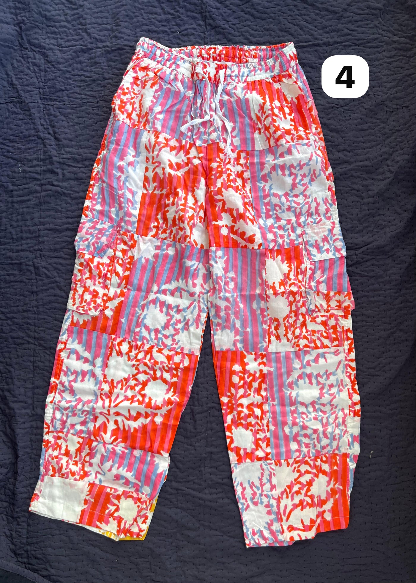 Monochrome Patchwork Pants