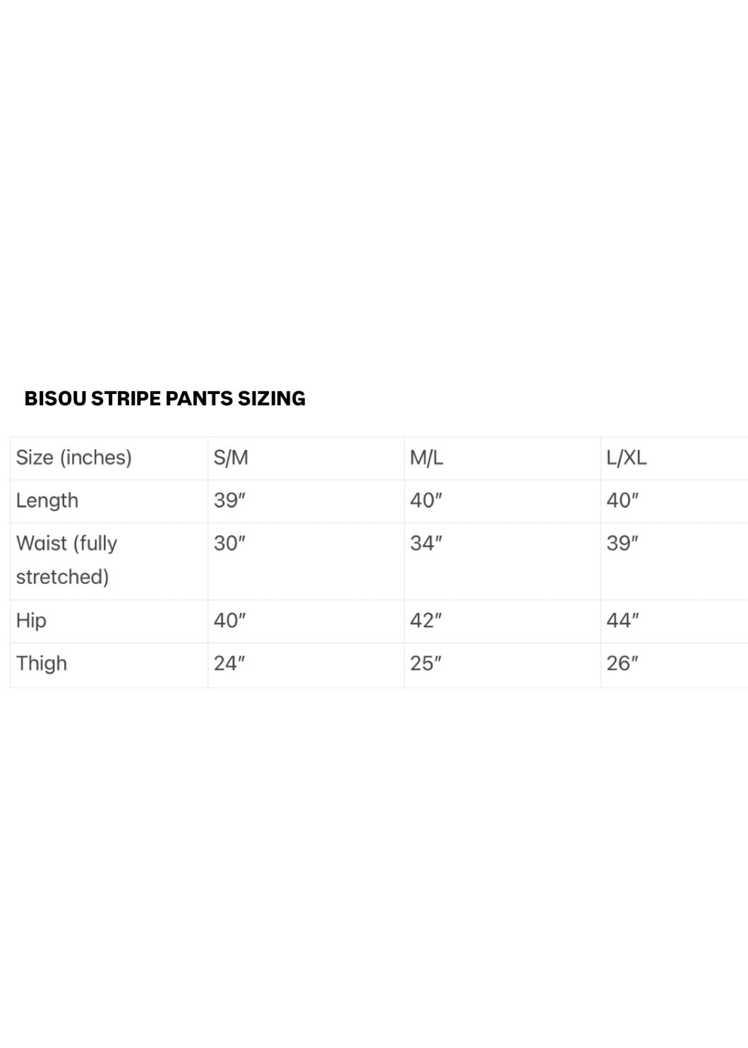 Bisou Summer Stripe Pants