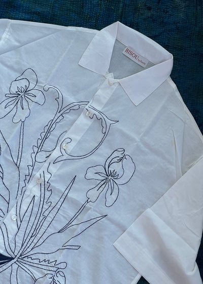 Sample Blue Embroidery Sakura