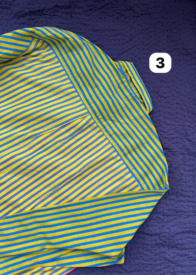 Colour Block Stripes Shirts