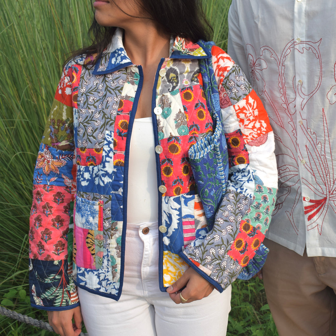 Kashmira Patchwork Quilted Jacket – Bisou By Sachi