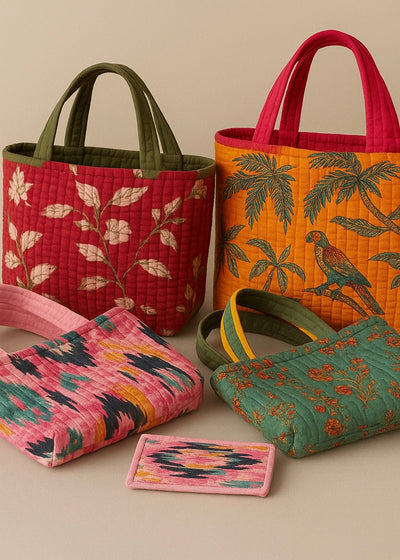Mini velvet bag with pocket pouch