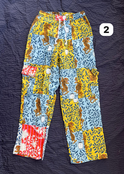 Monochrome Patchwork Pants