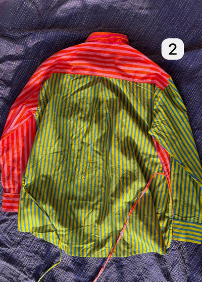 Colour Block Stripes Shirts